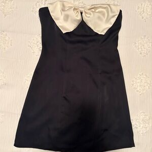 Darling black and white bow dress